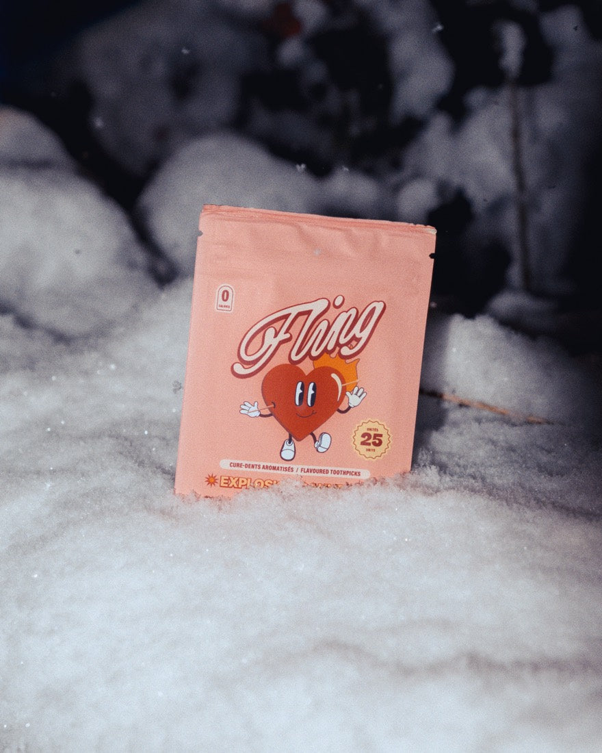 Sachet Cinna Bomb dans la neige